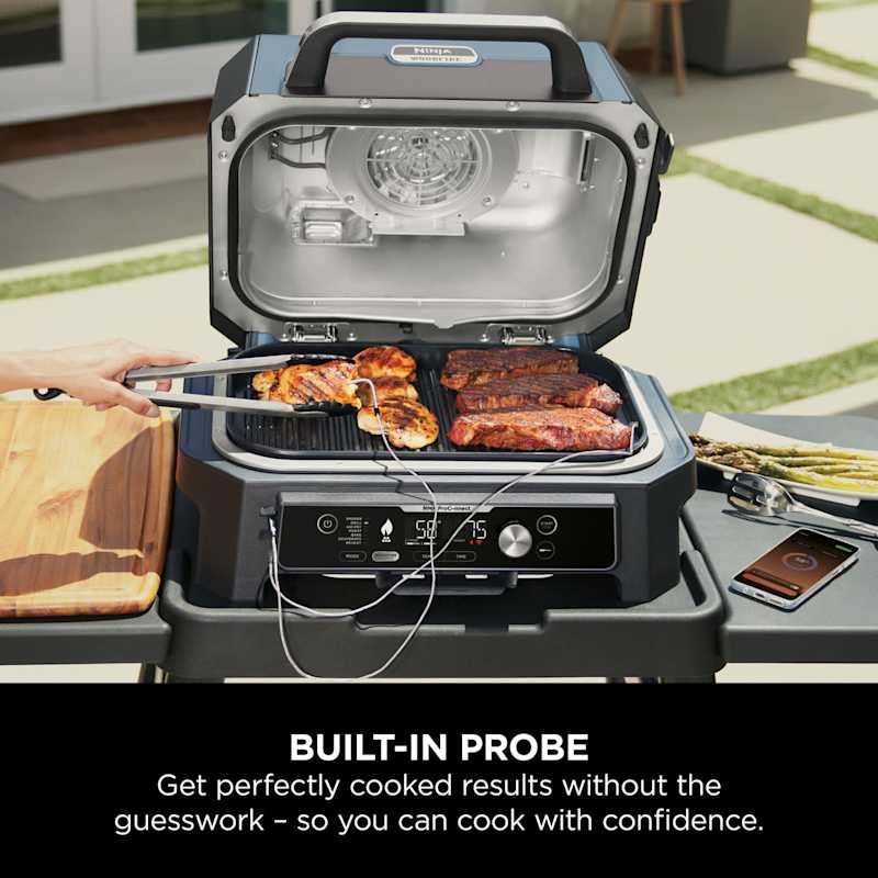 Ninja Woodfire Pro Connect XL Electric BBQ Grill & Smoker with Stand & Cover