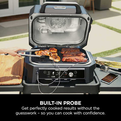 Ninja Woodfire Pro Connect XL Electric BBQ Grill & Smoker with Stand & Cover